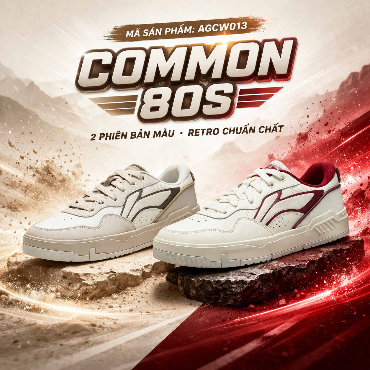 BST giày thời trang nam Li-Ning COMMON 80S AGCW013