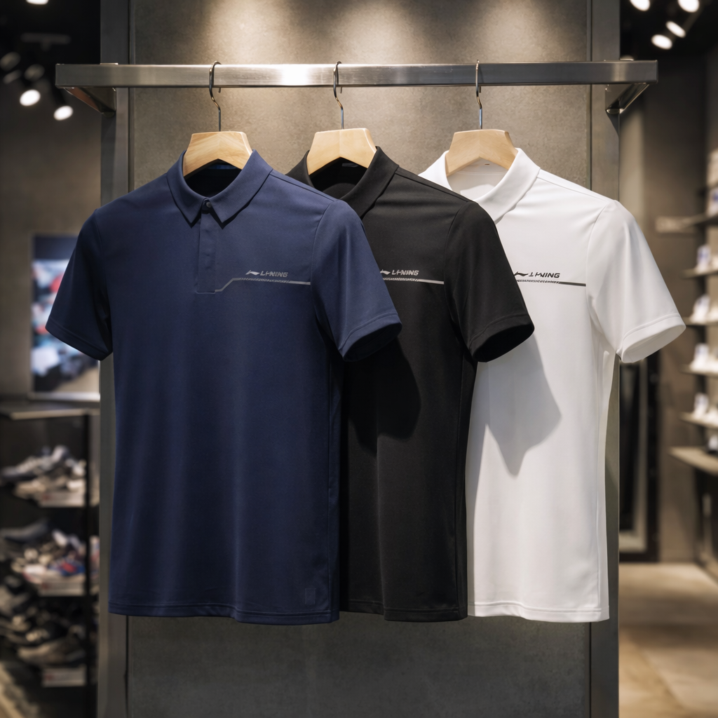 Bộ Sưu Tập Áo Polo Thể Thao Nam Li-Ning APLV285 Series – Thoáng Mát, Co Giãn Linh Hoạt, Chống Nắng UPF 50+