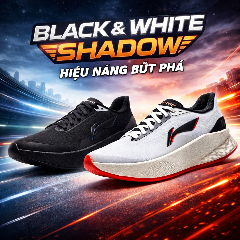 BST gi&agrave;y chạy bộ nam Li-Ning Super Shadow ARBW007 - Bứt ph&aacute; hiệu suất