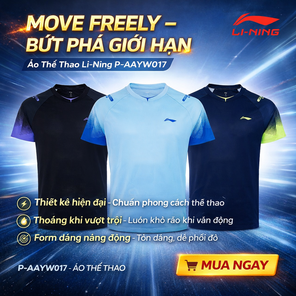 Bộ Sưu Tập Áo T-shirt Unisex Li-Ning P-AAYW017 – Lựa Chọn Hoàn Hảo Cho Người Yêu Thể Thao