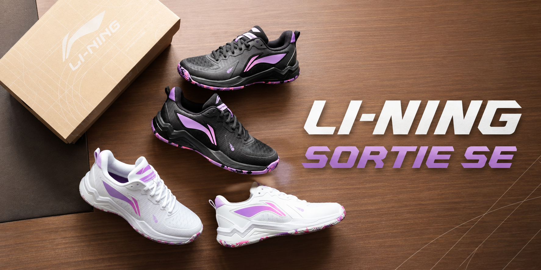 LI-NING SORTIE SE – Giày Cầu Lông & Pickleball Nhẹ, Linh Hoạt Với Thiết Kế Hiện Đại