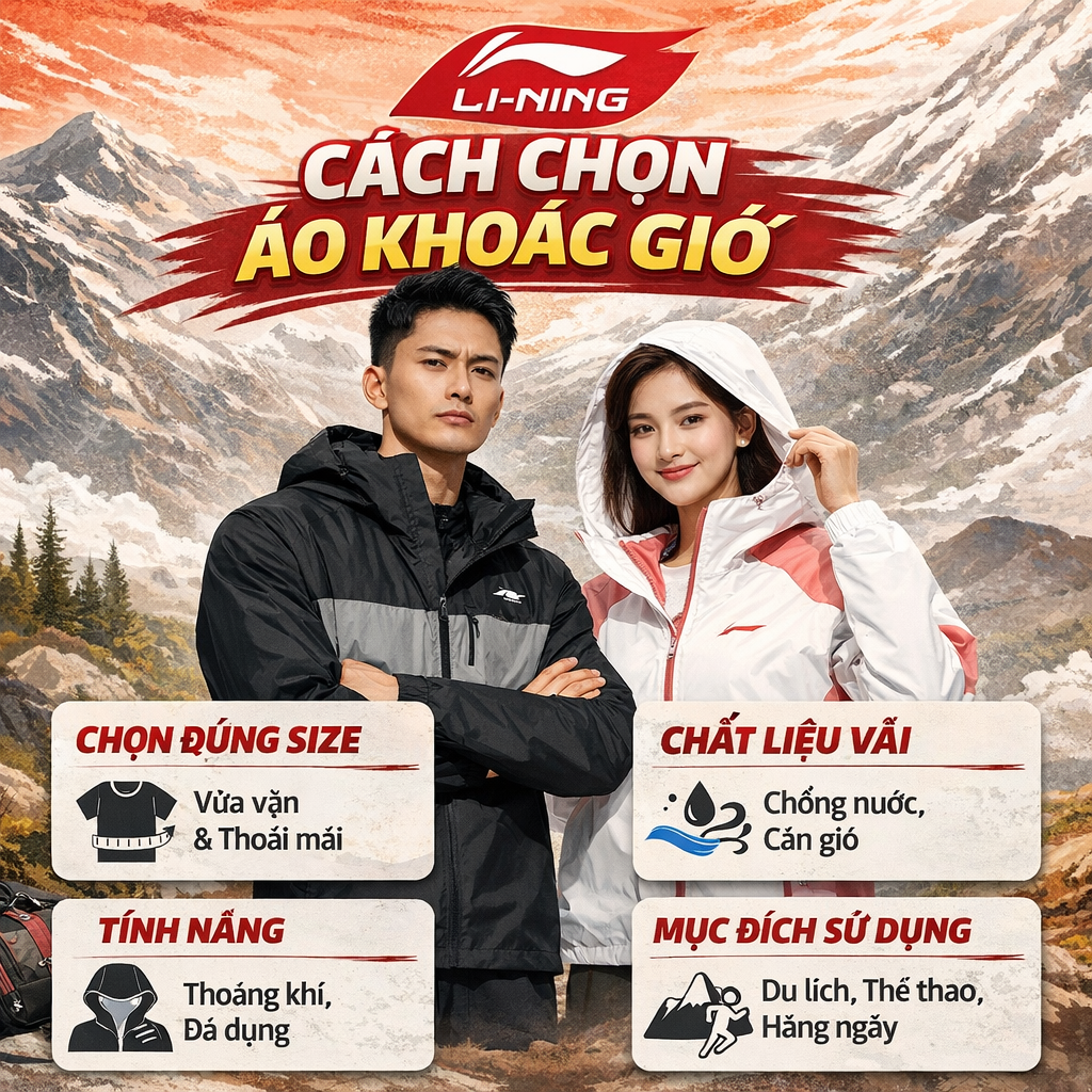 Cách Chọn Áo Khoác Gió Chuẩn Đẹp, Chuẩn Phong Cách – Gợi Ý Các Mẫu Áo Khoác Gió Li-Ning Đẹp Nhất Năm Nay