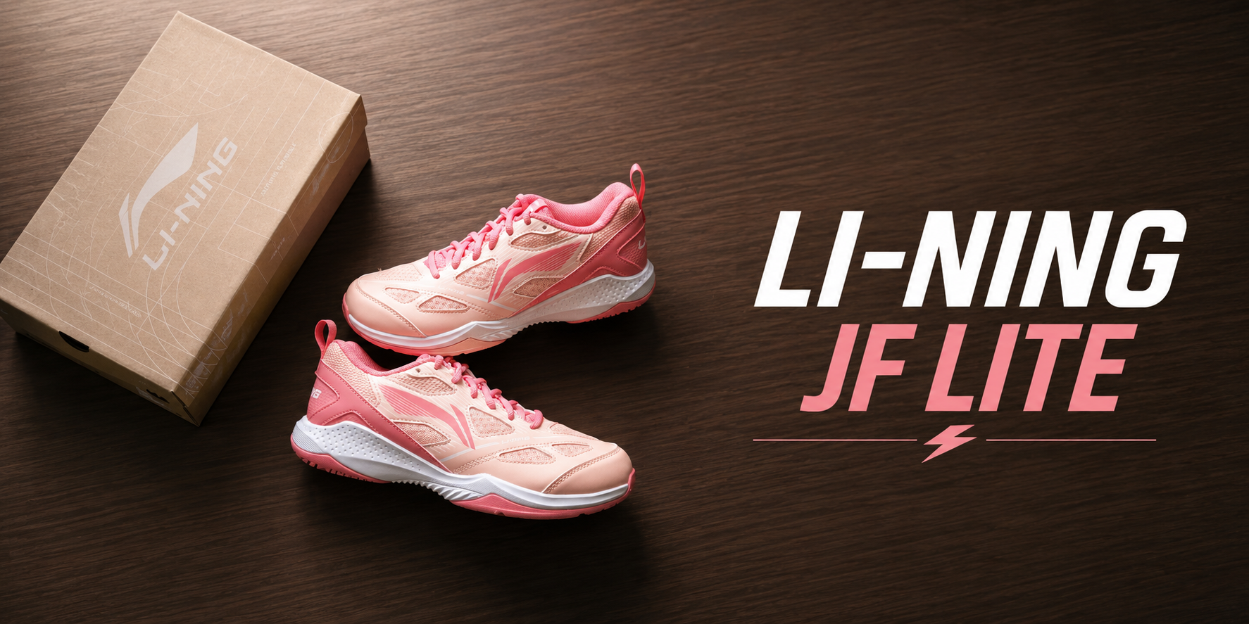 Li-Ning JF Lite – Sắc Hồng Cá Tính Cho Những Bước Di Chuyển Linh Hoạt