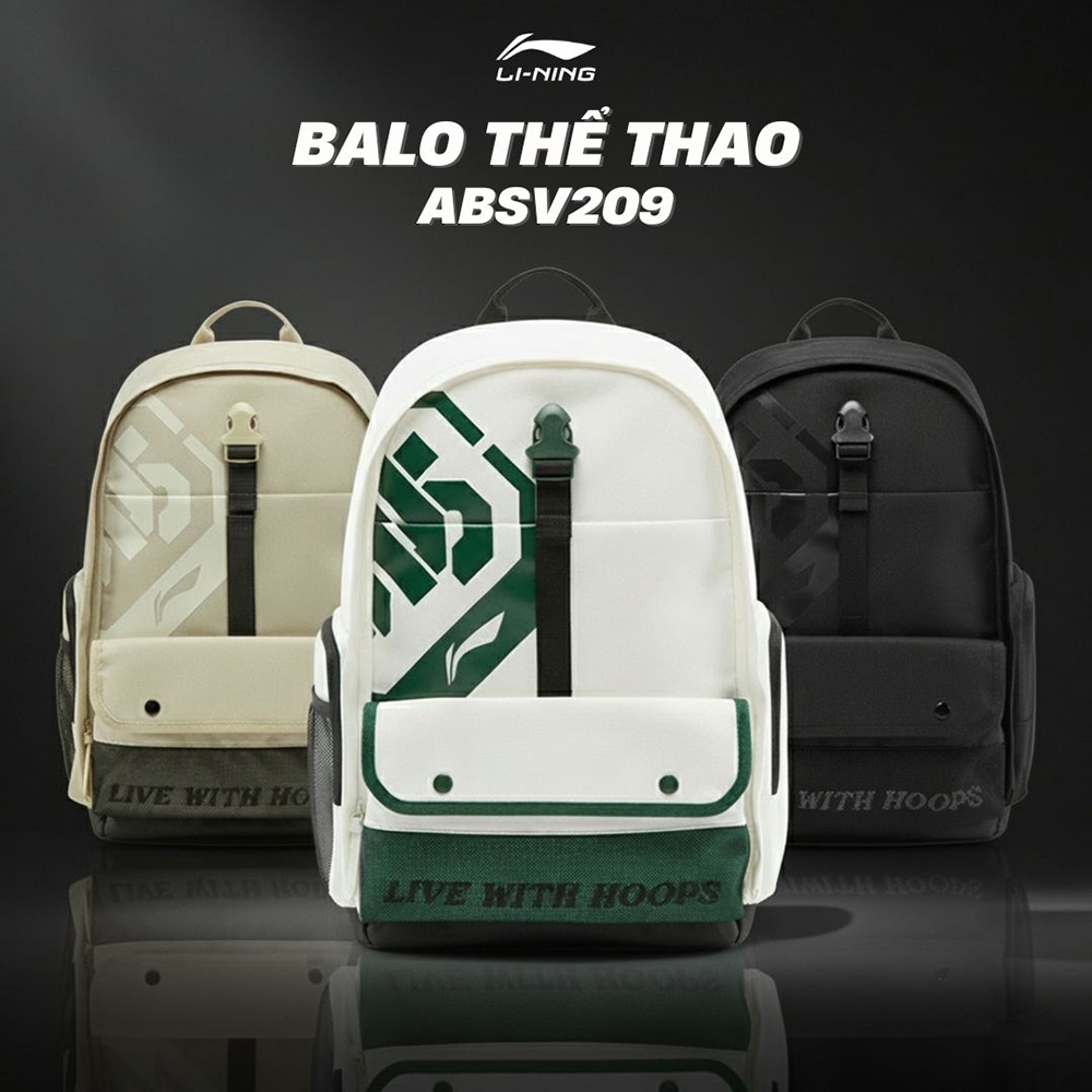 Balo Thể Thao Li-Ning ABSV209 – Thiết Kế Thời Trang, Đa Năng Và Đáp Ứng Mọi Nhu Cầu Sử Dụng