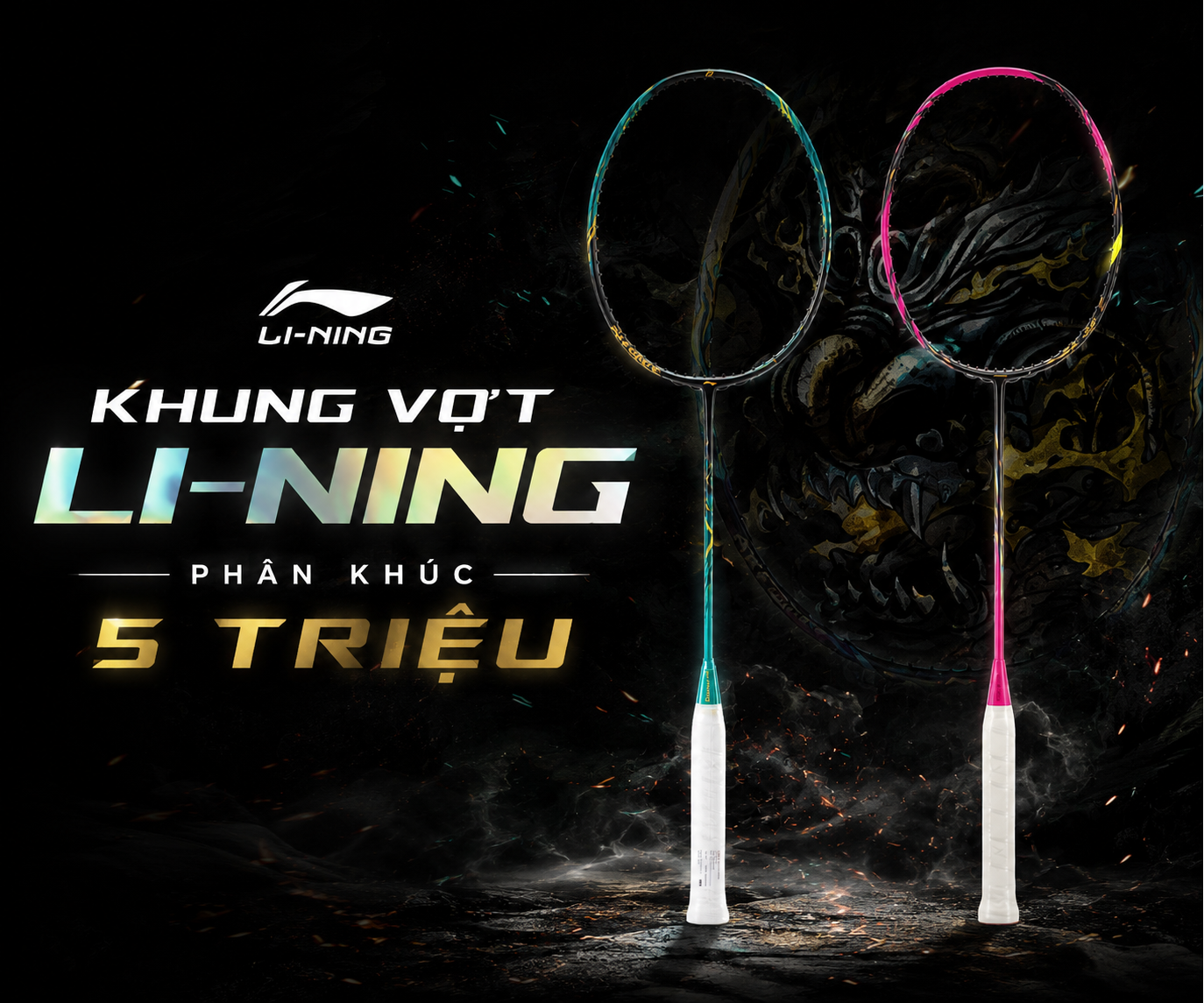 8+ Mẫu khung vợt cầu lông Li-Ning phân khúc 5 triệu