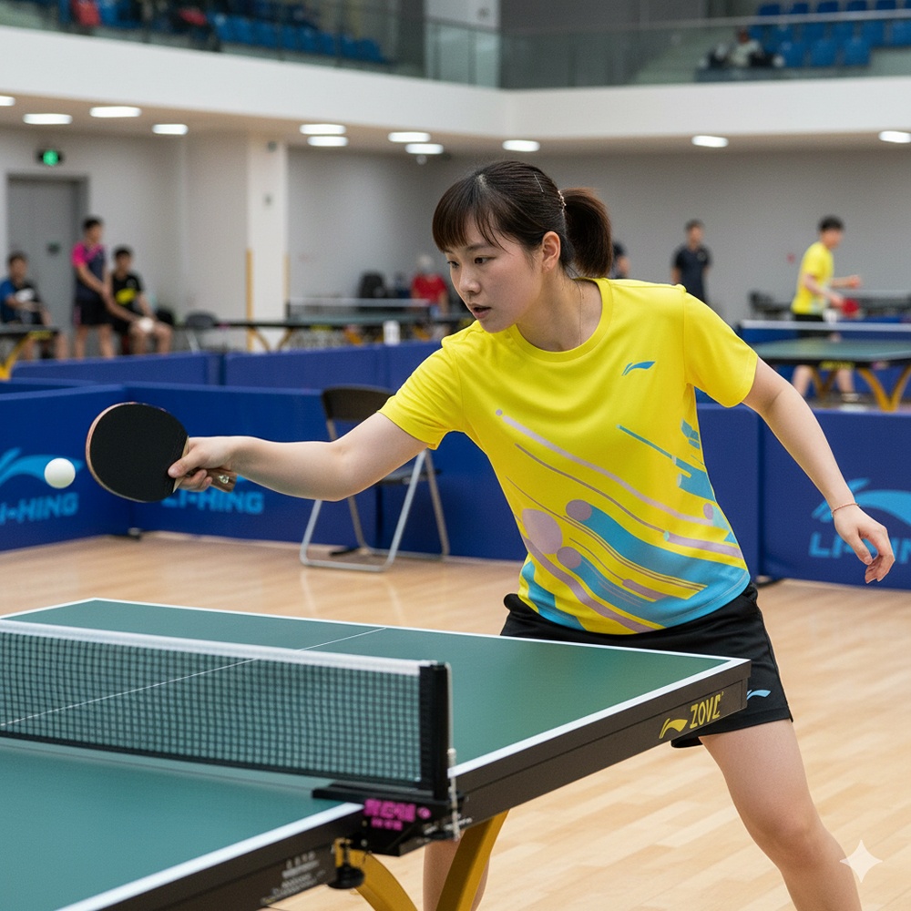 Review Bộ Quần Áo Bóng Bàn Nam Nữ Li-Ning P-AATU048 Chuẩn Phong Cách Thể Thao