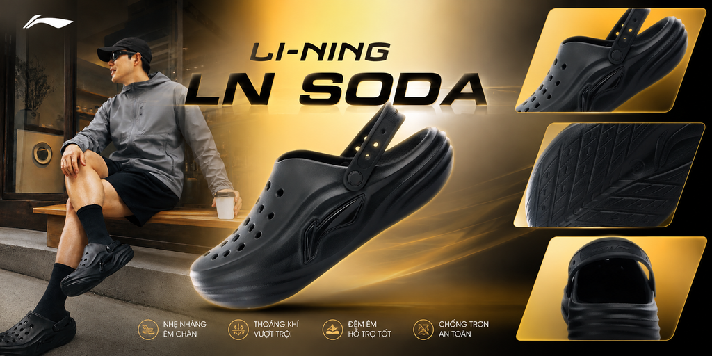 LI-NING SODA SLIDE – Lựa Chọn Hoàn Hảo Cho Những Ngày Năng Động