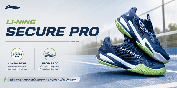 Giày Tennis Pickleball Li-Ning SECURE PRO – Ổn Định, Linh Hoạt, Sẵn Sàng Bứt Tốc