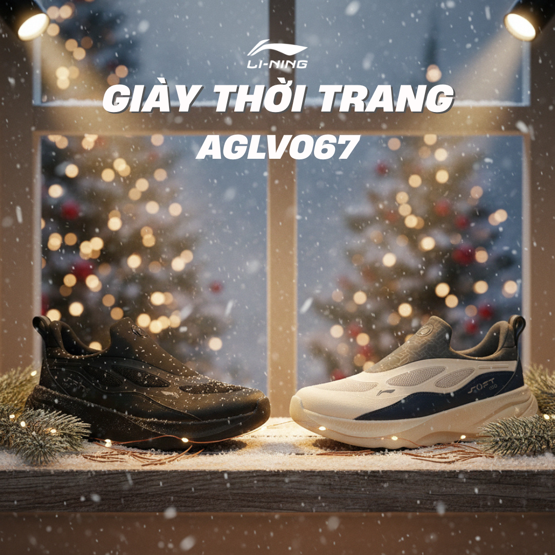 Bộ Sưu Tập Giày Thời Trang Nam Li-Ning Soft Go 2 WNTR AGLV067– Êm Ái, Chống Thấm, Lý Tưởng Cho Mùa Thu Đông