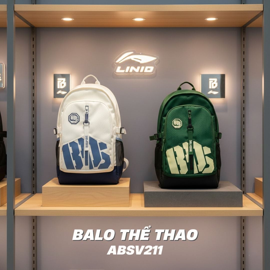 Khám Phá Bộ Đôi Balo Thể Thao Li-Ning ABSV211 – Phong Cách Hiện Đại, Độ Bền Vượt Trội, Đồng Hành Cùng Cuộc Sống Năng Động