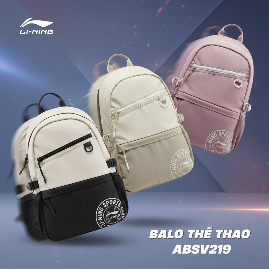 Balo Thể Thao Li-Ning ABSV219 Series – Bộ Ba Hoàn Hảo Cho Phong Cách Năng Động, Hiện Đại Và Đầy Tiện Ích
