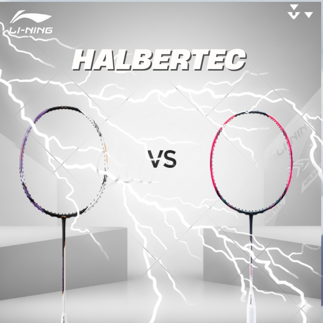 So Sánh Vợt Cầu Lông Li-Ning Halbertec Motor Pro Pink 4U P-AYPV043-4 và Li-Ning Halbertec 5000 4U P-AYPT373-4