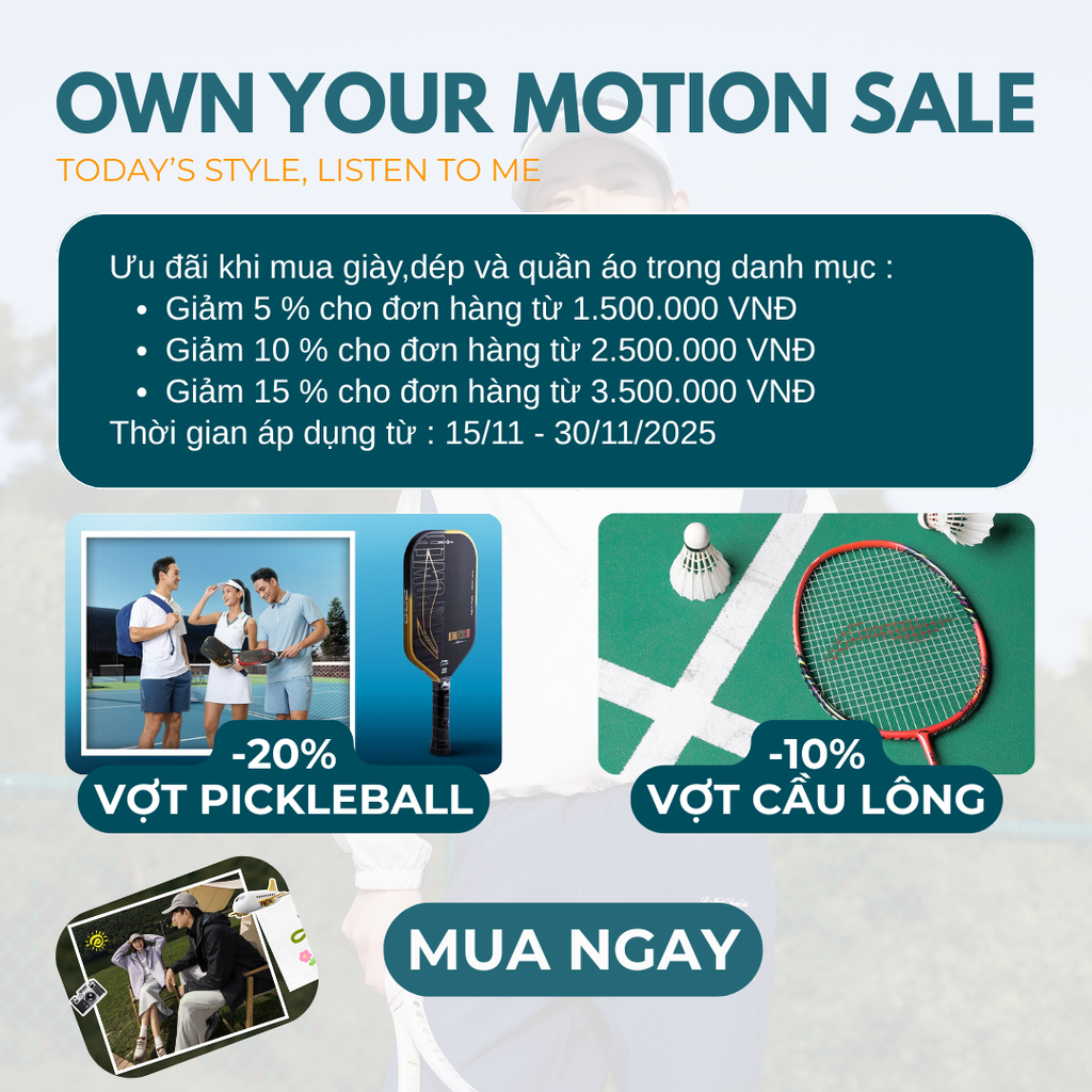 OWN YOUR MOTION SALE – ƯU ĐÃI CUỐI NĂM SIÊU HẤP DẪN!