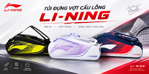 Túi Đựng Vợt Cầu Lông Li-Ning – Không Gian Rộng, Thiết Kế Gọn Gàng Cho Mọi Lần Ra Sân