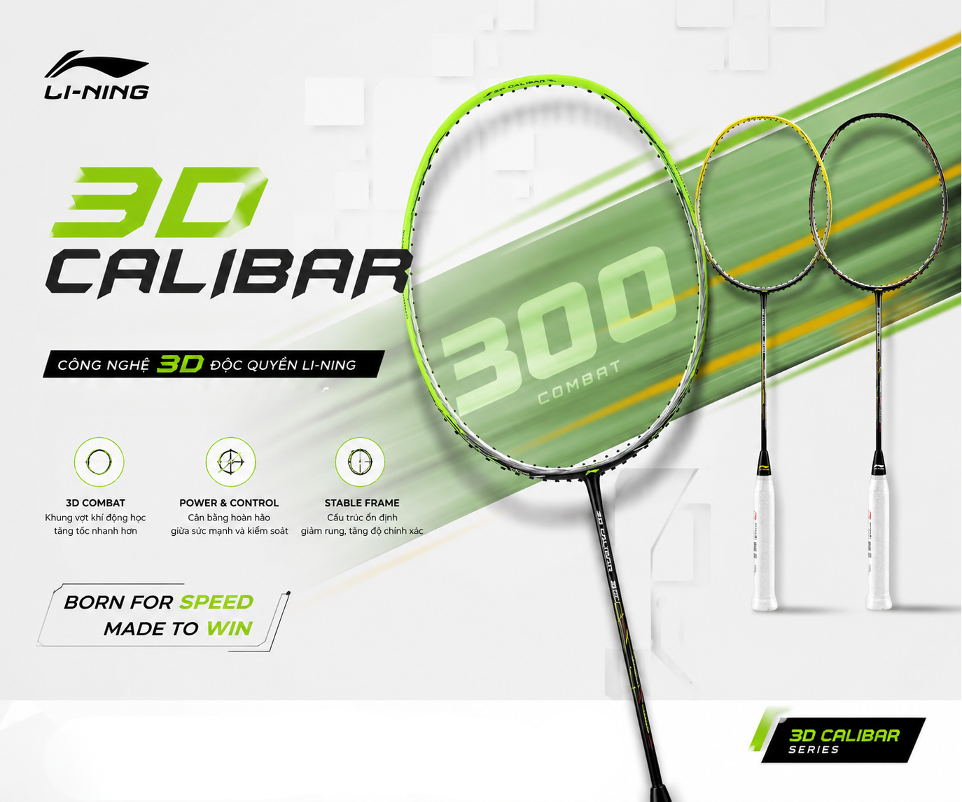 Bỏ túi 7 mẫu khung vợt cầu lông Li-Ning 3D Calibar đáng mua nhất