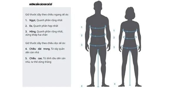 Hướng dẫn cách đo chỉ số để chọn size chuẩn nhất