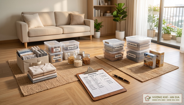 Phân loại đồ đạc và thiết lập bảng danh mục tài sản gia đình khoa học
