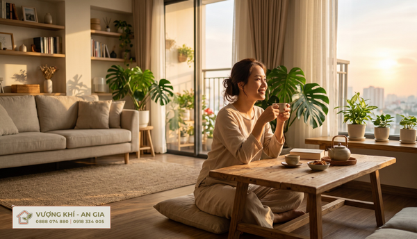 Tận hưởng không gian sống ấm cúng an yên sau khi sắp đặt trật tự