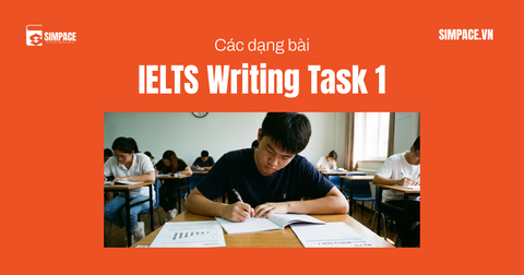 Các dạng bài IELTS Writing Task 1