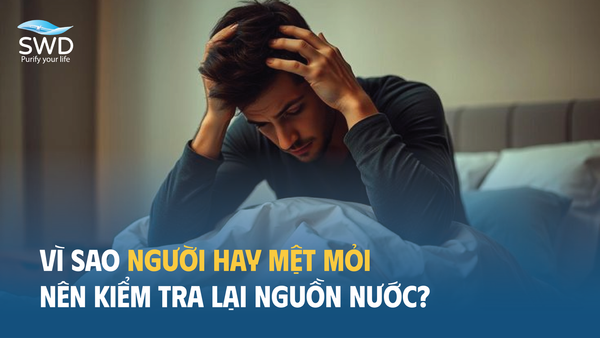 Vì sao người hay mệt mỏi nên kiểm tra lại nguồn nước?