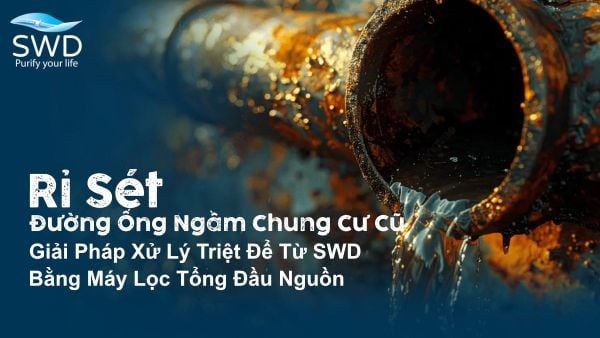 Rỉ sét đường ống ngầm chung cư cũ: Giải pháp xử lý triệt để bằng máy lọc tổng đầu nguồn