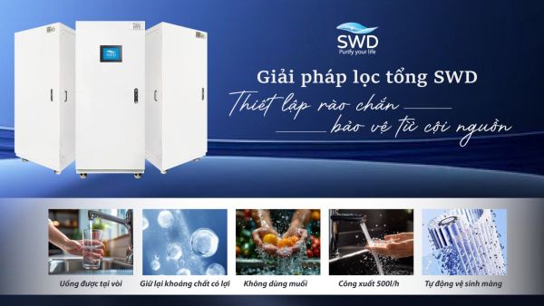 Khám phá công nghệ tự động sửa lỗi Smart Fix và hệ điều khiển Siemens trên máy lọc tổng tinh khiết SWD Dòng R. Giải pháp vận hành thông minh, đảm bảo nguồn nước an toàn tuyệt đối 24/7. Trong quá trình thiết kế và vận hành các không gian sống hạng sang, tiêu chuẩn về một thiết bị gia dụng không chỉ dừng lại ở hiệu năng cơ học, mà còn phải đáp ứng yêu cầu khắt khe về tính tự động hóa. Một hệ thống xử lý nước trung tâm xuất sắc phải là một hệ thống có khả năng tự tư duy, tự giám sát và giảm thiểu tối đa sự can thiệp thủ công của gia chủ. Thấu hiểu triết lý này, các dòng máy Lọc tổng tinh khiết (Reverse Osmosis) Dòng R của SWD không chỉ mang sức mạnh bóc tách cặn bẩn, kim loại nặng mà còn được trang bị một 