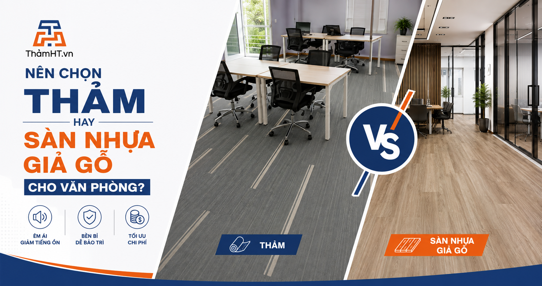 Nên Chọn Sàn Nhựa Giả Gỗ Hay Thảm Trải Sàn Văn Phòng? Phân Tích Mới Nhất Từ Chuyên Gia 2026