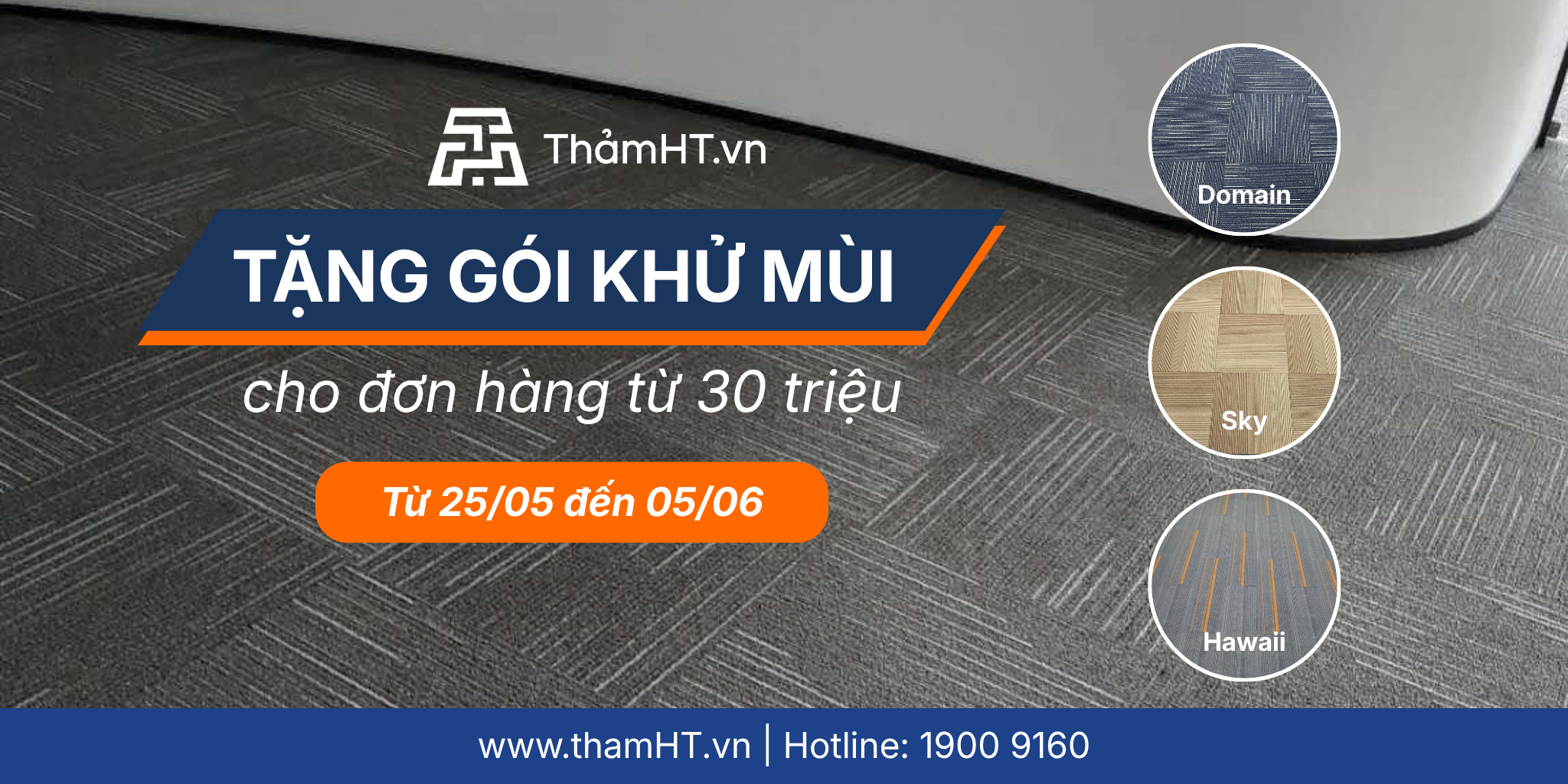 Tặng Gói Hỗ Trợ Giảm Mùi Sau Thi Công Cho Đơn Hàng Từ 30 Triệu