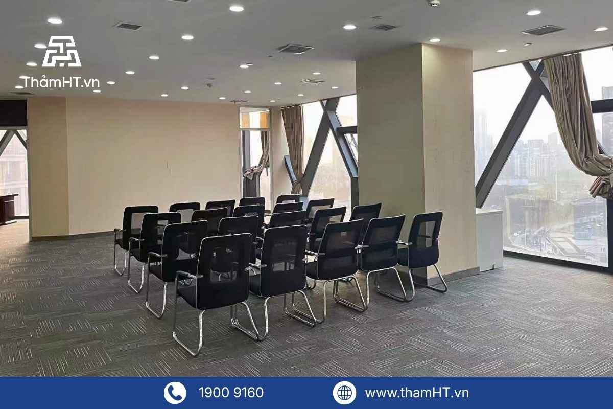 Thảm Trải Sàn Văn Chống Cháy Theo Tiêu Chuẩn ISO 11925-2:2020 - Thảm Tấm Văn Phòng - Mã SKY