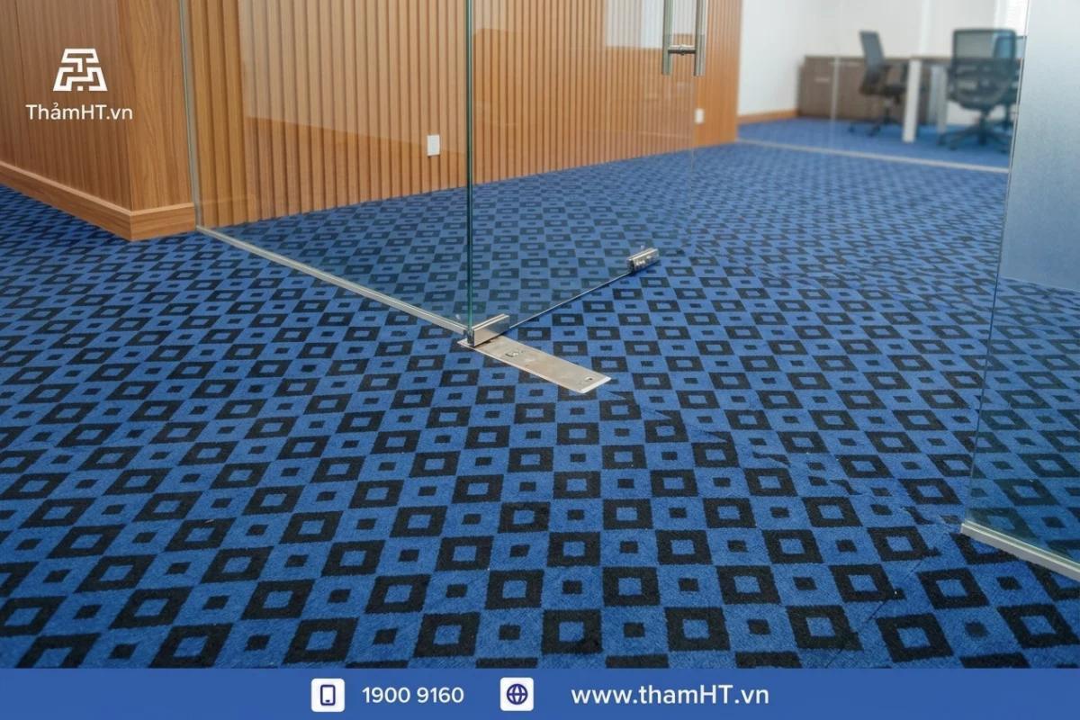 Công trình thi công thảm nỉ thực tế với thảm Jacquard ThamHT.Vn