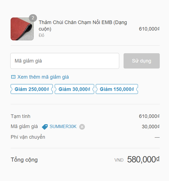 Siêu Sale Mùa Mưa – Mua Thảm Chùi Chân Giảm Đến 250K
