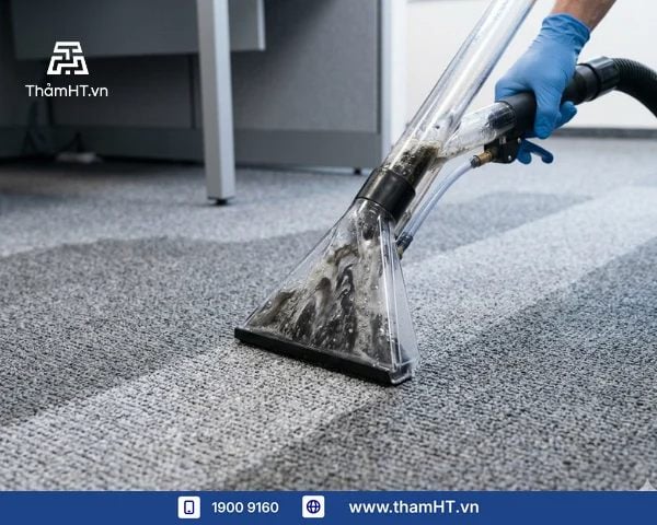Sử dụng máy hút nước hoặc máy hút bụi khô ThamHT.Vn