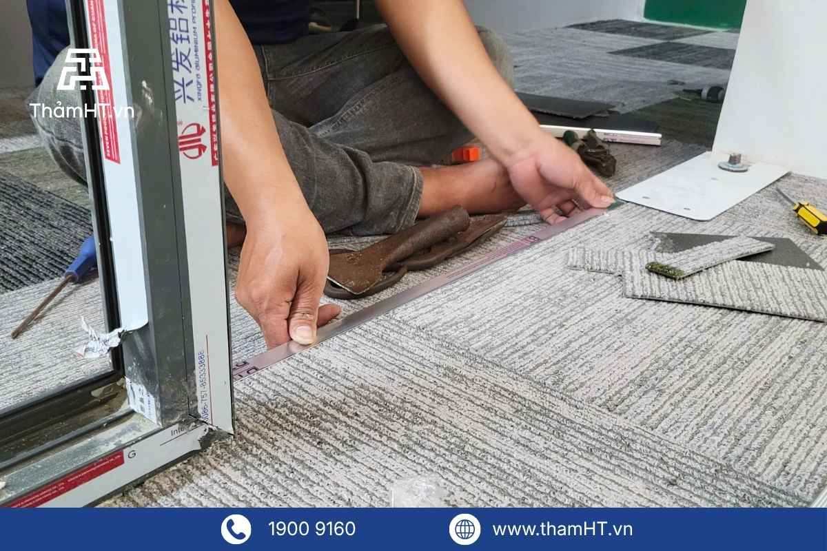 Tỷ lệ hao hụt của thảm tấm văn phòng