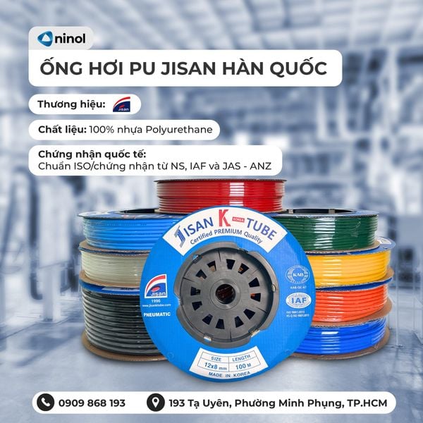 Ống Hơi PU Jisan Hàn Quốc: Đặc Điểm, Thông Số Kỹ Thuật