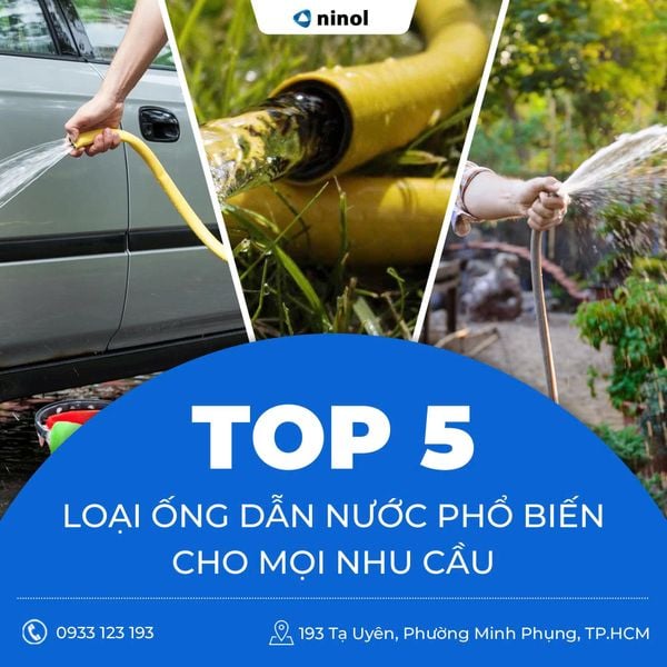 Top 5 loại ống dẫn nước phổ biến đáp ứng mọi nhu cầu của bạn