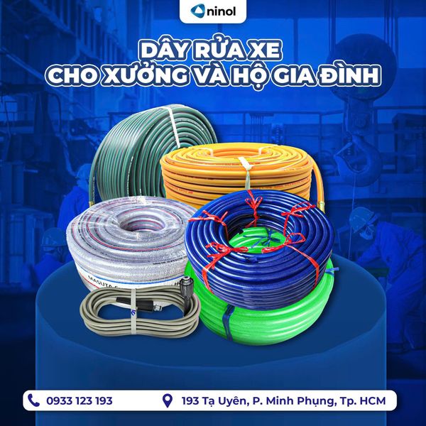 Dây Rửa Xe – Bí Quyết Chọn Mua Và Sử Dụng Hiệu Quả Cho Xưởng Và Gia Đình