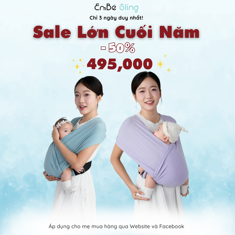 Sale Lớn Cuối Năm 2025: Mẹ Bỉm Đừng Bỏ Lỡ Địu Em Bé Giá Tốt Nhất Năm