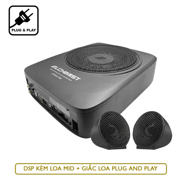 Loa Sub Ô tô Liền DSP Khuếch Đại Âm Thanh Alchimist ASW6D-900