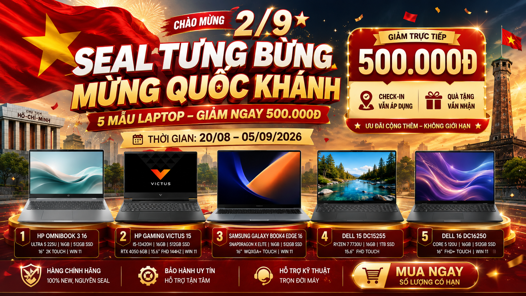 SEAL TƯNG BỪNG – MỪNG QUỐC KHÁNH