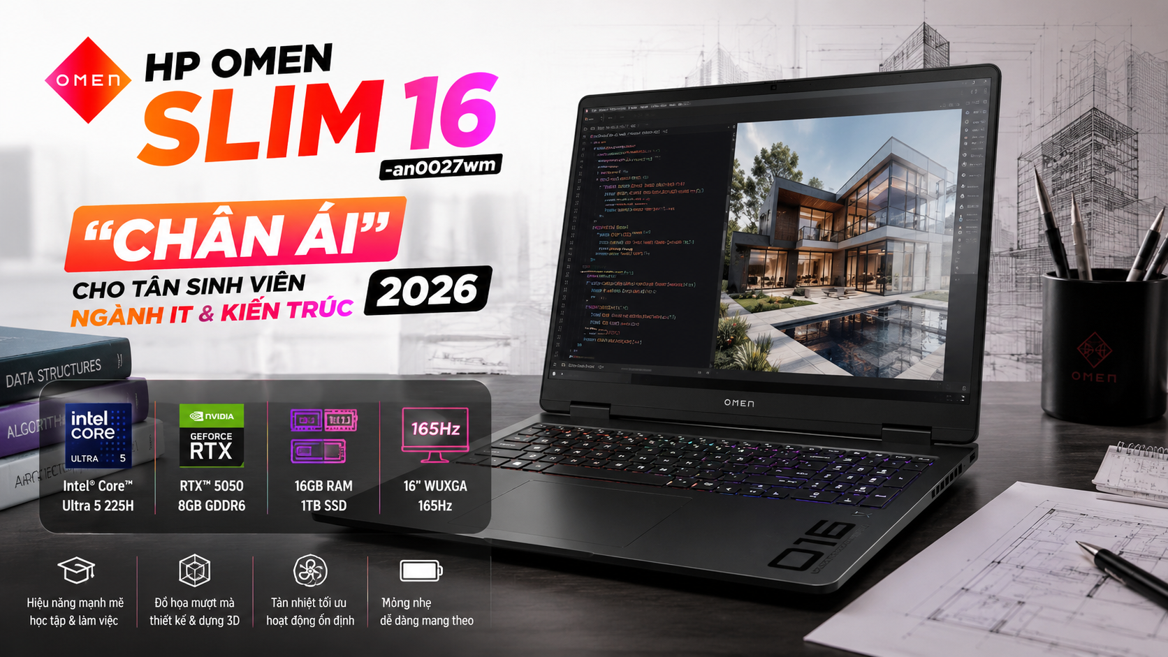 Đánh Giá HP OMEN Slim 16-an0027wm: Laptop 