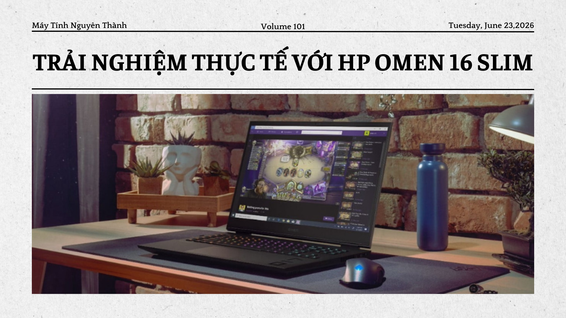 Trải nghiệm thực tế với HP Laptop HP OMEN Slim 16-an0027wm