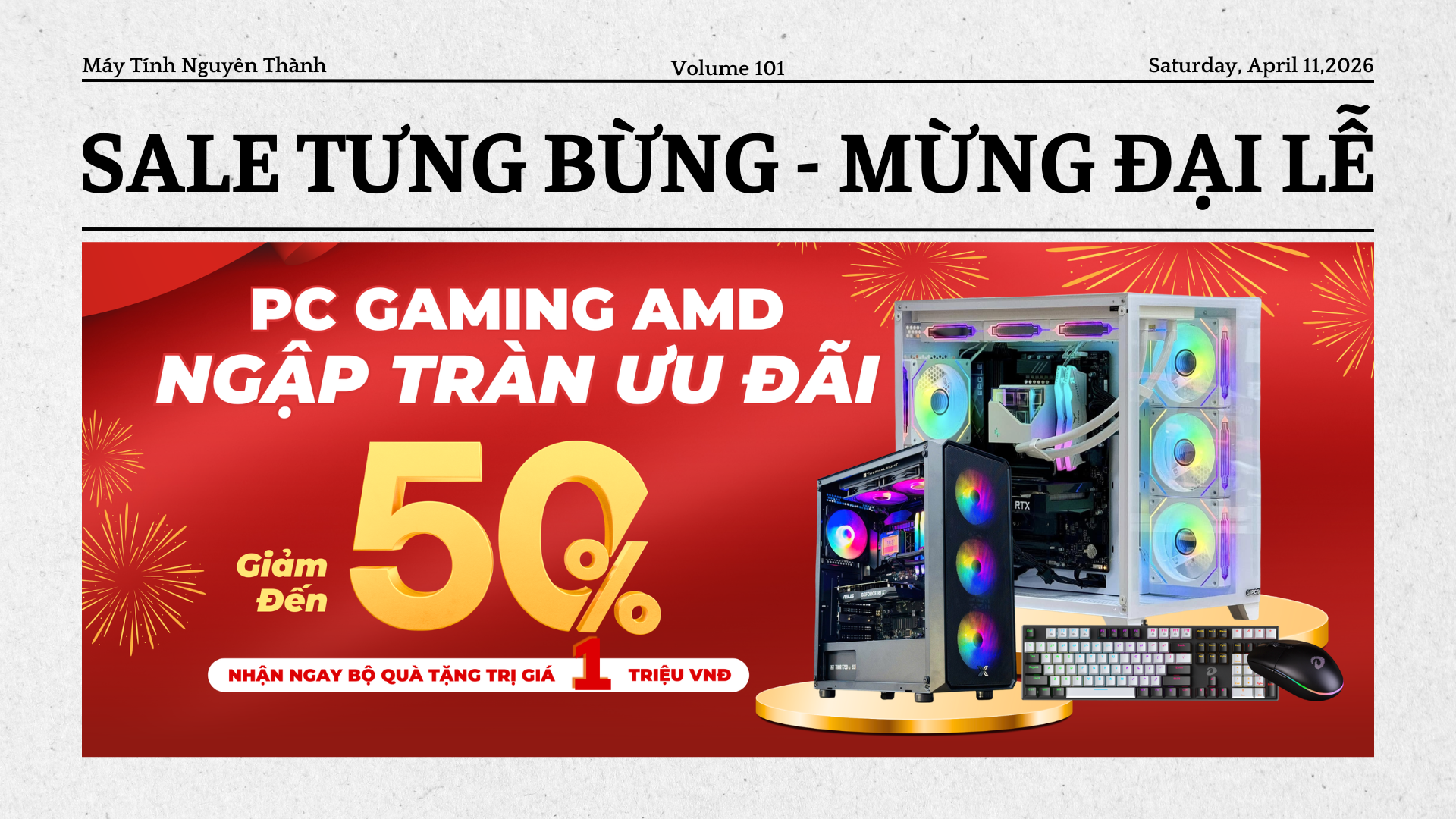 🔥 SALE TƯNG BỪNG - MỪNG ĐẠI LỄ 🔥