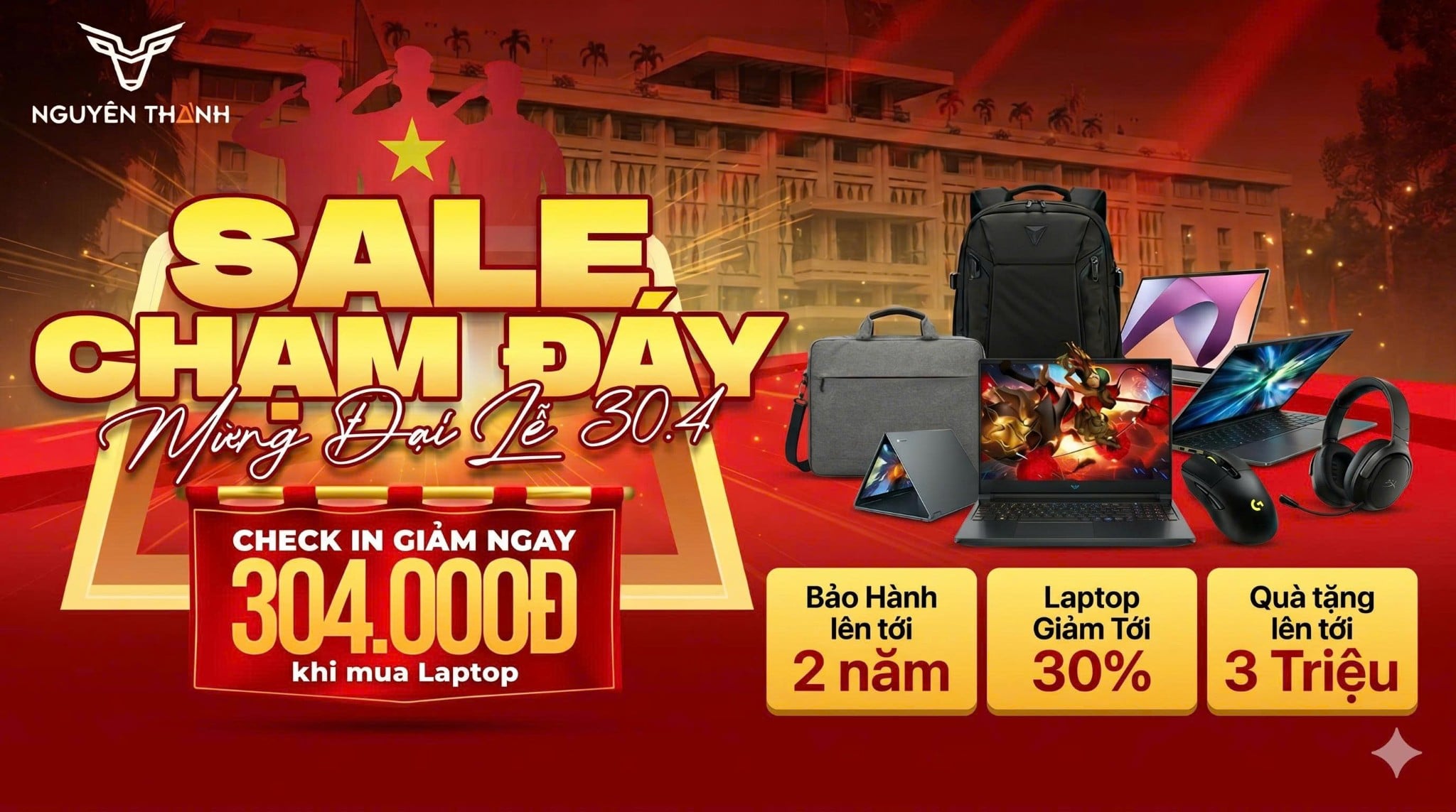 SALE TƯNG BỪNG- MỪNG ĐẠI LỄ 30/04