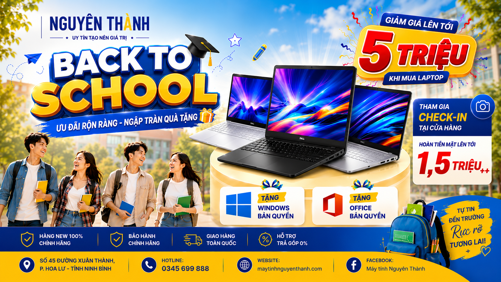 BACKTO SCHOOL: Ưu Đãi Rộn Ràng- Ngập Tràn Quà Tặng.