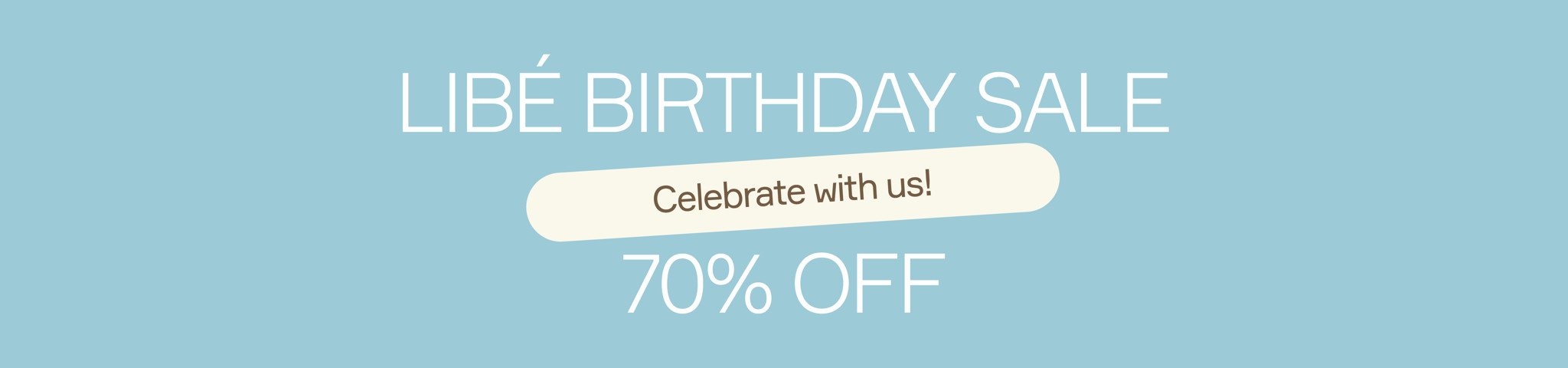 BIRTHDAY SALE 70%