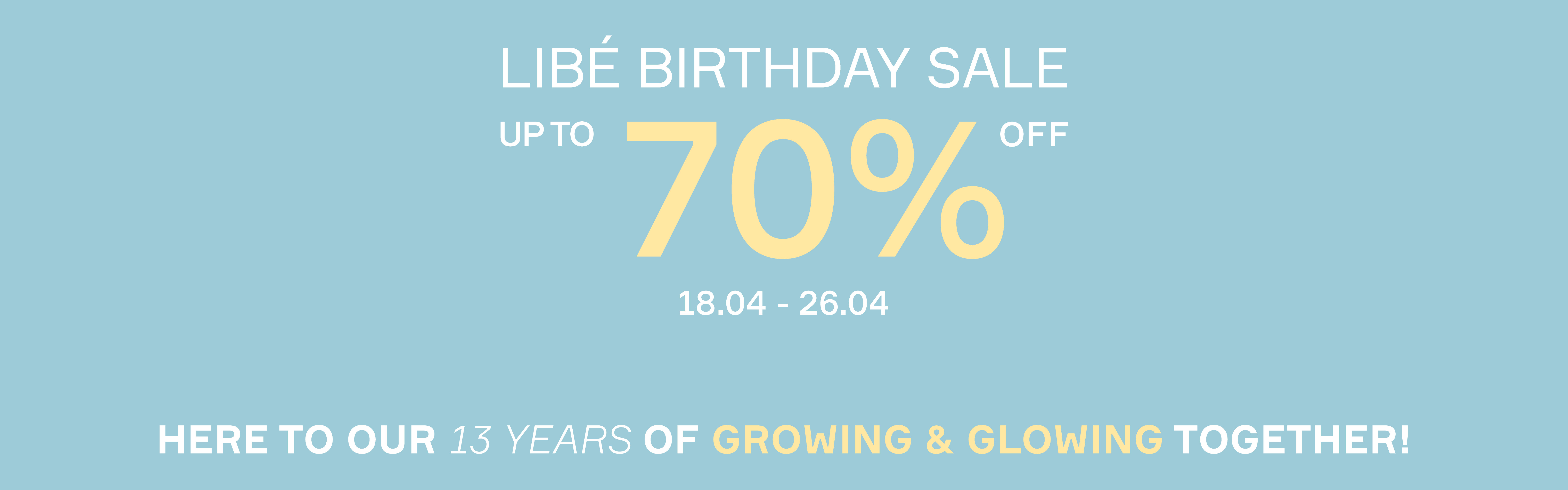 BIRTHDAY SALE 2026