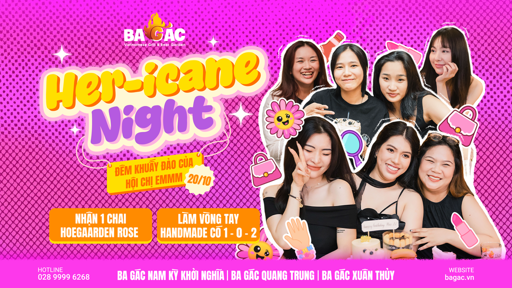 MỪNG 20/10| KHUẤY ĐẢO CÙNG HỘI CHỊ EM VỚI HER-ICANE NIGHT