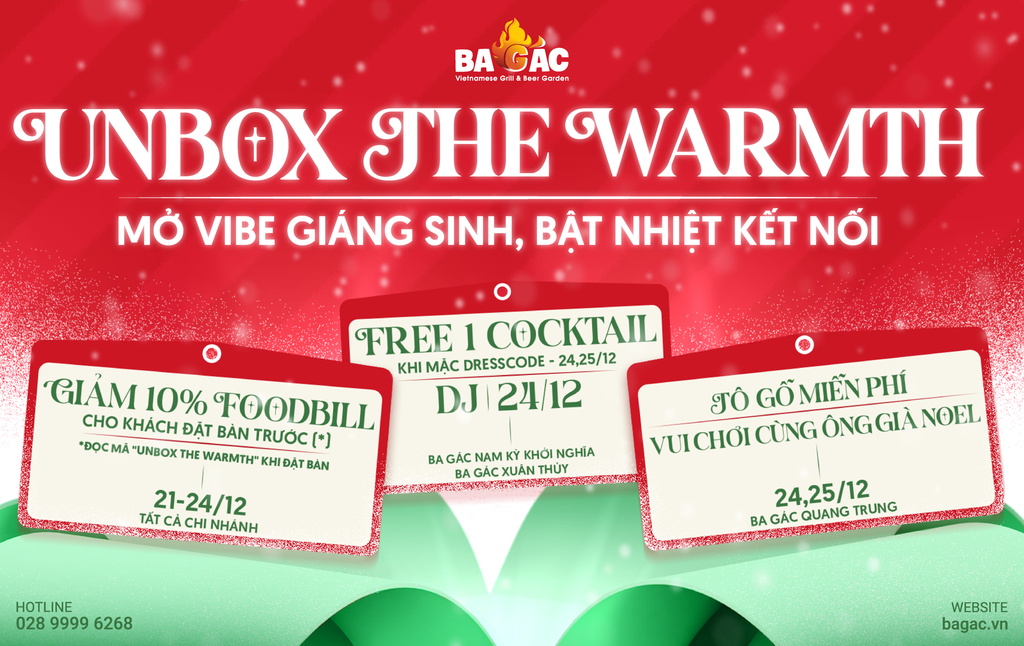 🎄 BẬT VIBE GIÁNG SINH VỚI “UNBOX THE WARMTH”