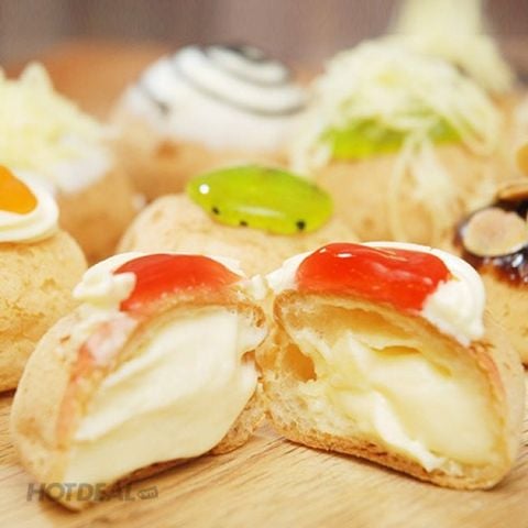 Cách làm bánh su kem Singapore Chewy