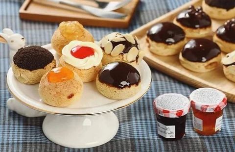 Cách làm bánh su kem Singapore Chewy